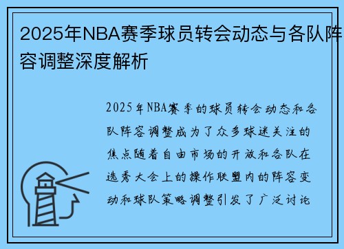 2025年NBA赛季球员转会动态与各队阵容调整深度解析